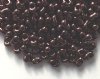 25 grams of 3x7mm Metallic Dark Bronze Farfalle Seed Beads